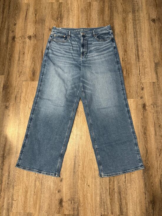 American Eagle Outfitters Denim - American Eagle Women’s Curvy Super High Rise Baggy Straight Jeans Size 18